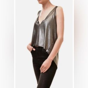 REVOLVE One Teaspoon Vanderbilt sleeveless top, women’s XS, platinum (bin C)